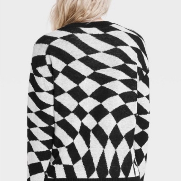 Disney Mickey Mouse Checkered Crewneck Sweater - Picture 2 of 12